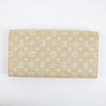 Louis Vuitton Beige Monogram Mini lin Portefeuille Sarah Wallet #2283 by Bolt Boutique