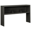HON 38000 Series Stack On Open Shelf Hutch, 60w x 13.5d x 34.75h, Charcoal