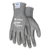 MCR Ninja Force Polyurethane Coated Gloves, Large, Gray, Pair