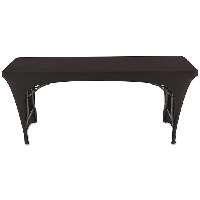 Iceberg iGear Fabric Table Cover, Open Design, Polyester/Spandex, 30" x 72", Black