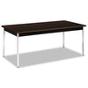 HON Utility Table, Rectangular, 72w x 36d x 29h, Mocha/Black