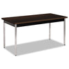 HON Utility Table, Rectangular, 60w x 30d x 29h, Mocha/Black