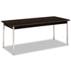 HON Utility Table, Rectangular, 72w x 30d x 29h, Mocha/Black