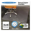 ES Robbins Natural Origins Chair Mat for Hard Floors, 36 x 48, Clear