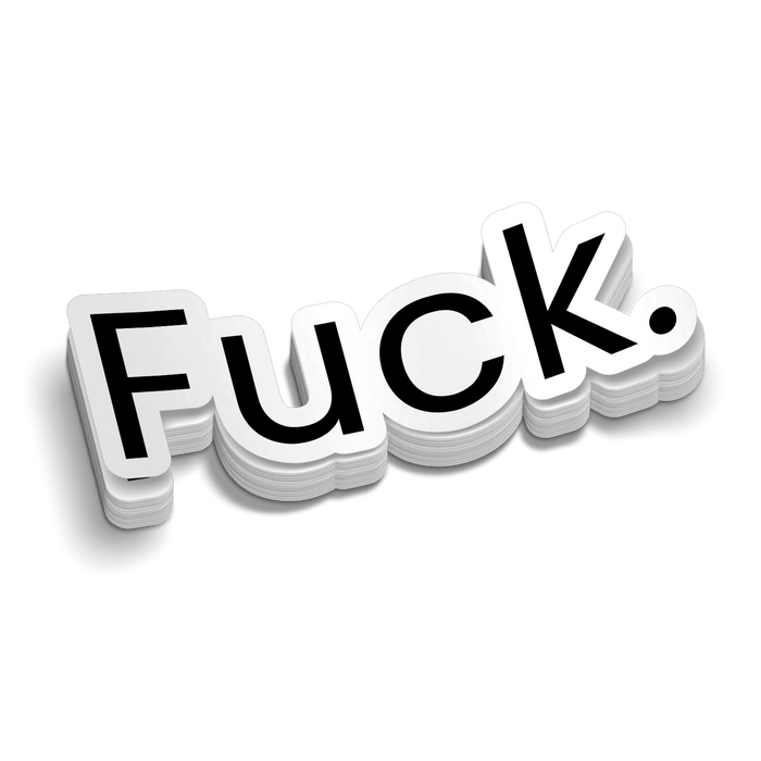 F*ck - Hard Hat Decal by Armed American Supply