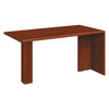 HON 10700 Series Peninsula with End Panel, Wood Support Column, 60w x 30d x 29.5h, Cognac