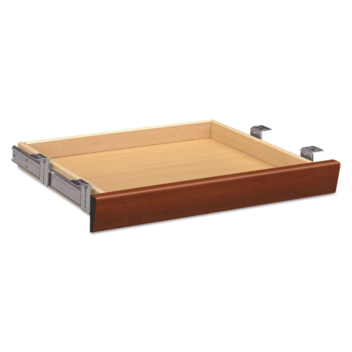 HON Laminate Angled Center Drawer, 22w x 15.38d x 2.5h, Cognac
