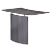 Safco Medina Laminate Bridge, Right-Hand, 48w x 24d x 29.5h, Gray Steel