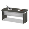 Safco Medina Series Laminate Curved Desk Top, 72" x 36", Gray Steel