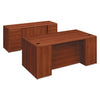 HON 10700 Series Double Pedestal Desk with Full-Height Pedestals, 72" x 36" x 29.5", Cognac