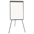 Universal Dry Erase Board with Tripod Easel, 29" x 41", White Surface, Black Frame