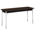 HON Utility Table, Rectangular, 60w x 20d x 29h, Mocha/Black
