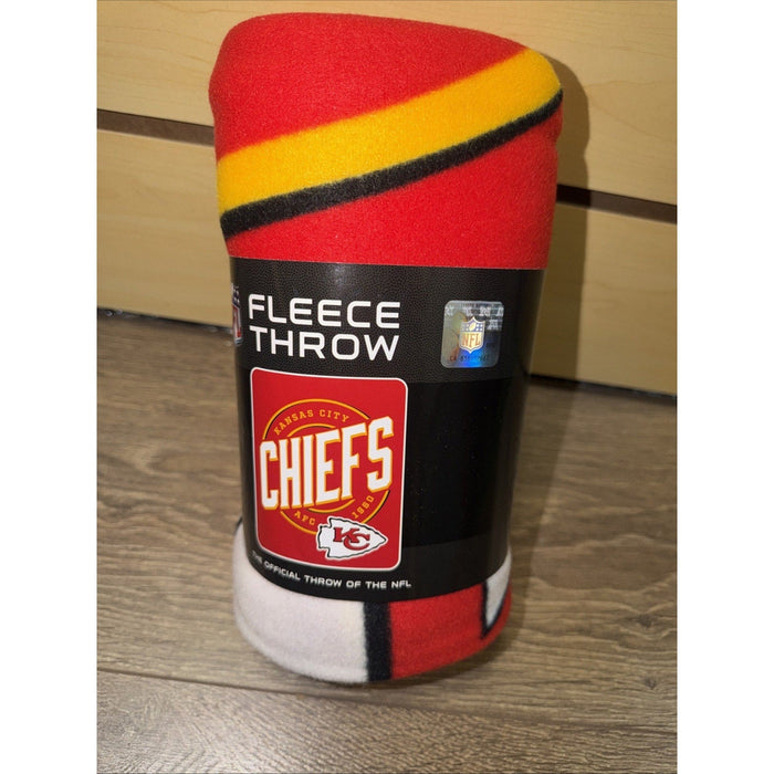 NFL Kansas City Chiefs Lightweight Fleece Throw Blanket, 50" x 60" by Price Is Right Miami