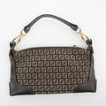 Fendi Zucchino Canvas Cuoio Small Chef Pocket Clutch Bag #2295 by Bolt Boutique