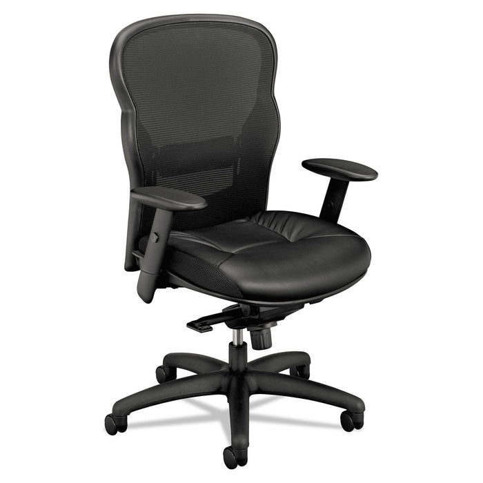 HON Wave Mesh High-Back Task Chair, Supports Up to 250 lb, 19.25" to 22" Seat Height, Black