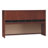 Bush Series C Collection 4 Door 72W Hutch, Box 1 of 2, 71.13w x 15.38d x 43.13h, Hansen Cherry/Graphite Gray