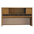 Bush Series C Collection 2 Door 72W Hutch, Box 2 of 2, 71.13w x 15.38d x 43.13h, Natural Cherry/Graphite Gray
