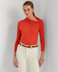 Lauren Ralph Lauren Asymmetrical Mockneck Top by Vanessa Jane