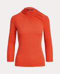 Lauren Ralph Lauren Asymmetrical Mockneck Top by Vanessa Jane