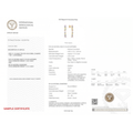 IGI Certified 2 Ct Multi Color Unheated Sapphire and Diamond 14K Yellow Gold Linear Drop Earrings by Fine Color Jewels