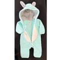 Carter's Baby Girls Hooded Fleece Coverall, Minty by Vanessa Jane
