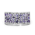 1.23 Carat Genuine Tanzanite .925 Sterling Silver Ring by Bids.com