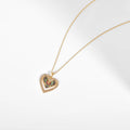 22k Gold Vermeil Diamond and Multi-Gemstone Heart Necklace by Fine Color Jewels