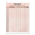 Tabbies Patient Sign-In Label Forms, Two-Part Carbon, 8.5 x 11.63, Salmon, 1/Page, 125 Forms