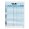Tabbies Patient Sign-In Label Forms, Two-Part Carbon, 8.5 x 11.63, Blue, 1/Page, 125 Forms
