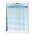 Tabbies Patient Sign-In Label Forms, Two-Part Carbon, 8.5 x 11.63, Blue, 1/Page, 125 Forms