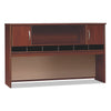 Bush Series C Collection 2 Door 72W Hutch, Box 1 of 2, 71.13w x 15.38d x 43.13h, Hansen Cherry/Graphite Gray