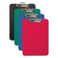 Mobile OPS Unbreakable Recycled Clipboard, 0.25" Clip Capacity, Holds 8.5 x 11 Sheets, Blue