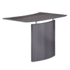 Safco Medina Laminate Bridge, Left-Hand, 48w x 24d x 29.5h, Gray Steel