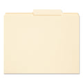 Smead Reinforced Guide Height File Folders, 2/5-Cut Tabs: Right of Center Position, Letter Size, 0.75" Expansion, Manila, 100/Box