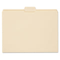 Smead Reinforced Tab Manila File Folders, 1/5-Cut Tabs: Assorted, Letter Size, 0.75" Expansion, 11-pt Manila, 100/Box