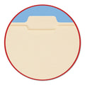 Smead Reinforced Tab Manila File Folders, 1/5-Cut Tabs: Assorted, Letter Size, 0.75" Expansion, 11-pt Manila, 100/Box
