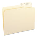 Smead Reinforced Guide Height File Folders, 2/5-Cut Printed Tabs: Right Position, Letter Size, 0.75" Expansion, Manila, 100/Box