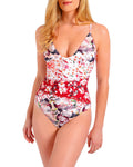 Rachel Rachel Roy Womens Floral Print Halter One-Piece Swimsuit by Vanessa Jane