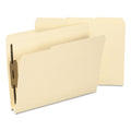 Smead Top Tab Manila Expansion Fastener Folders, 1.5" Expansion, 2 Fasteners, Letter Size, Manila Exterior, 50/Box