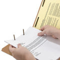 Smead Top Tab Fastener Folders, Guide-Height 2/5-Cut Tabs: Right of Center, 2 Fasteners, Letter Size, 11-pt Kraft Exterior, 50/Box