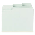 Smead SuperTab Pressboard Fastener Folders with SafeSHIELD Coated Fasteners, 2 Fasteners, Letter Size, Gray-Green Exterior, 25/Box