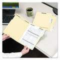 Smead Top Tab Fastener Folders, 1/3-Cut Tabs: Right, 2 Fasteners, Letter Size, 11-pt Manila Exterior, 50/Box