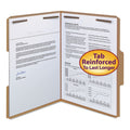 Smead Top Tab Fastener Folders, 1/3-Cut Tabs: Assorted, 2 Fasteners, Letter Size, 11-pt Kraft Exterior, 50/Box