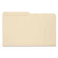 Smead Reinforced Tab Manila File Folders, 1/2-Cut Tabs: Assorted, Legal Size, 0.75" Expansion, 11-pt Manila, 100/Box