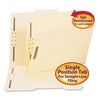 Smead Top Tab Fastener Folders, Guide-Height 2/5-Cut Tabs: Right of Center, 2 Fasteners, Letter Size, 11-pt Manila Exterior, 50/Box