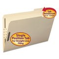 Smead Top Tab Fastener Folders, 1/3-Cut Tabs: Right, 2 Fasteners, Legal Size, 11-pt Manila Exterior, 50/Box