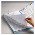 Smead WaterShed CutLess End Tab Fastener Folders, 2 Fasteners, Letter Size, Blue Exterior, 50/Box