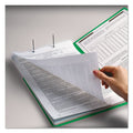 Smead WaterShed CutLess End Tab Fastener Folders, 2 Fasteners, Letter Size, Green Exterior, 50/Box