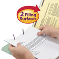 Smead Recycled Pressboard Folders with Two SafeSHIELD Coated Fasteners, 3" Expansion, 1/3-Cut Tabs, Legal Size, Gray-Green, 25/Box