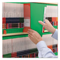 Smead WaterShed CutLess End Tab Fastener Folders, 2 Fasteners, Letter Size, Green Exterior, 50/Box